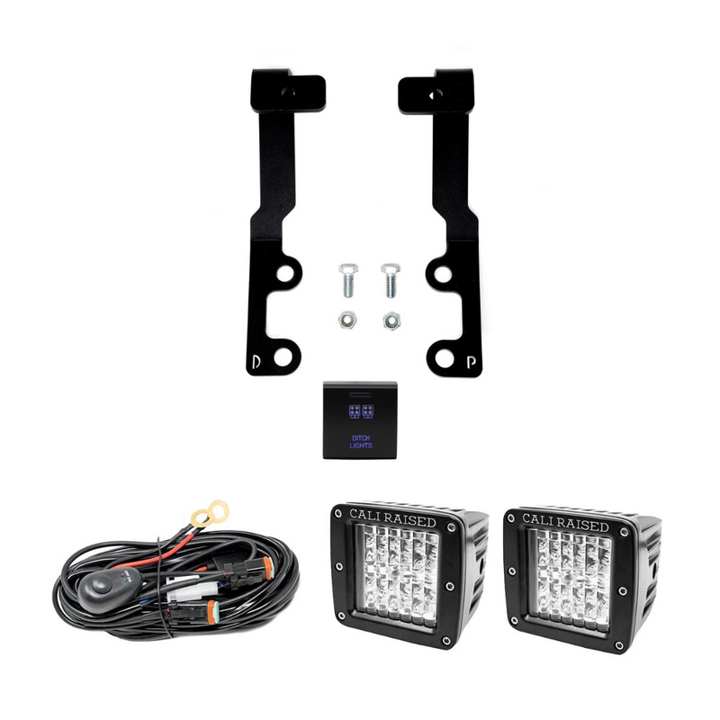 Cali Raised LED Low Profile Ditch Light Bracket Kit for Tundra (2022-2024)