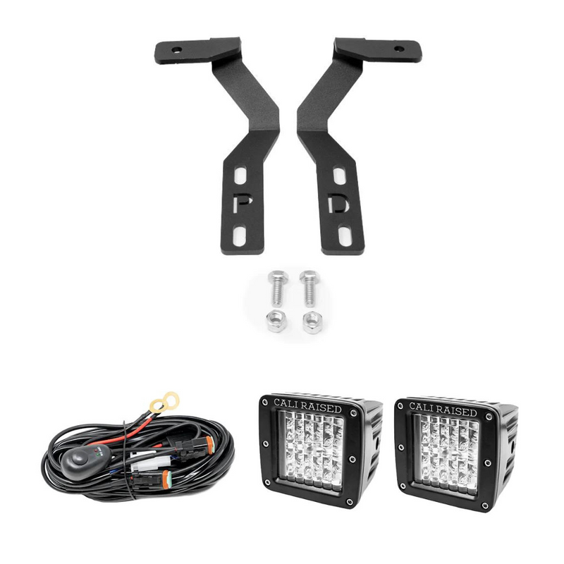 Cali Raised Low Profile Ditch Light Brackets Kit for 4Runner (2003-2009)