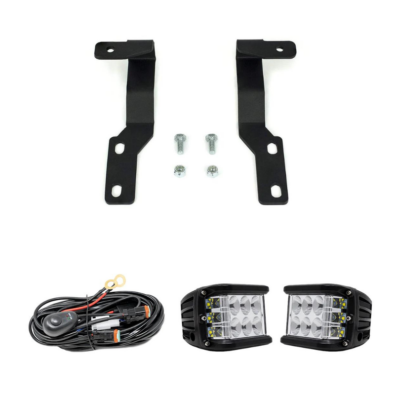 Cali Raised Low Profile LED Ditch Lights Brackets Kit for Tacoma (2005-2015)