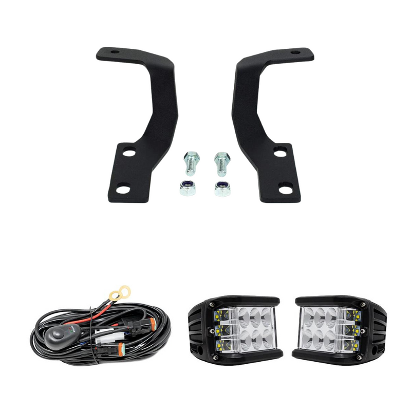 Cali Raised Low Profile LED Ditch Light Brackets Kit for 4Runner (2010-2024)