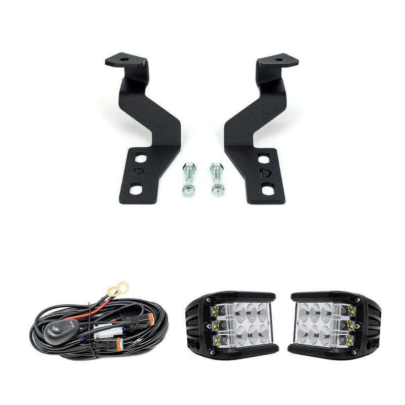 Cali Raised Low Profile LED Ditch Light Brackets Kit for Tundra (2014-2021)