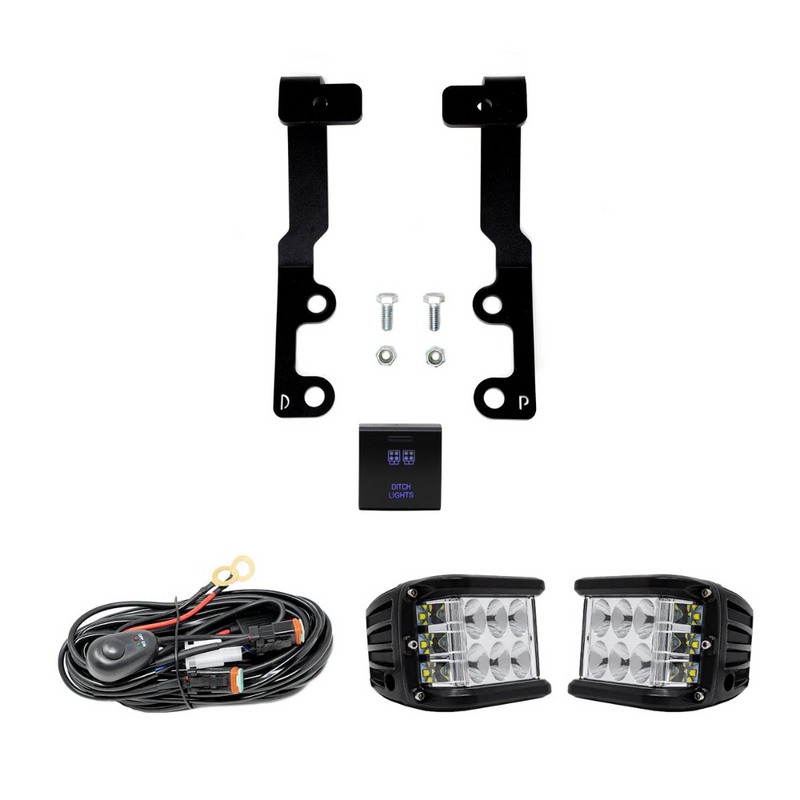 Cali Raised LED Low Profile Ditch Light Bracket Kit for Tundra (2022-2024)