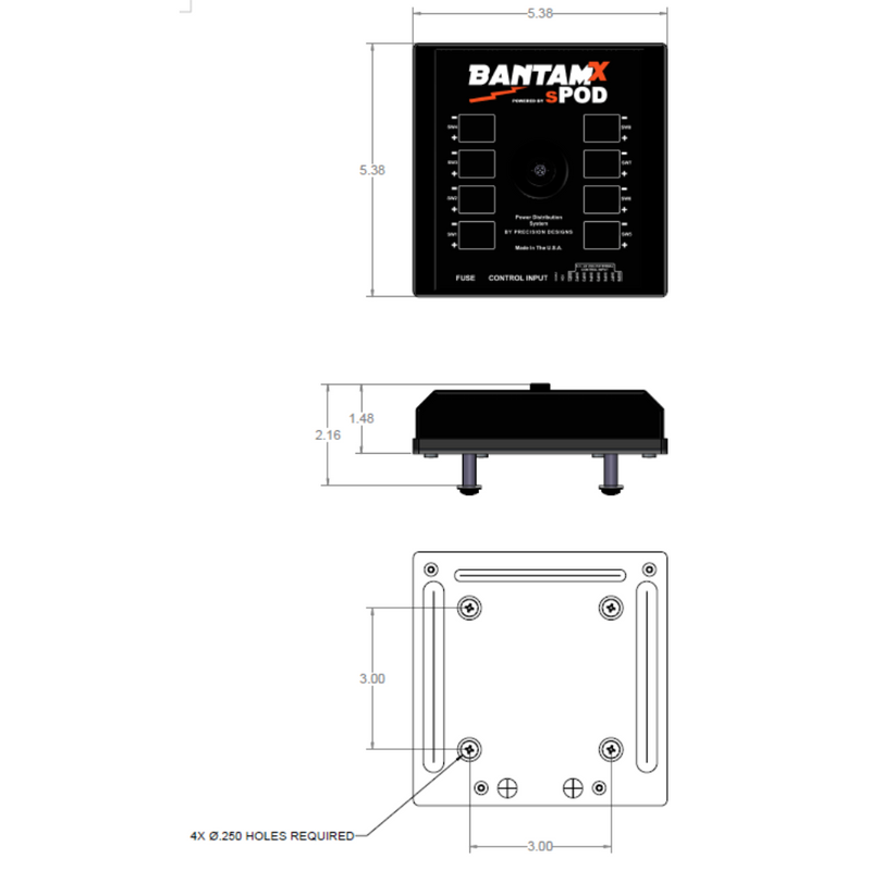 sPOD BantamX HD Wireless Switch Panel