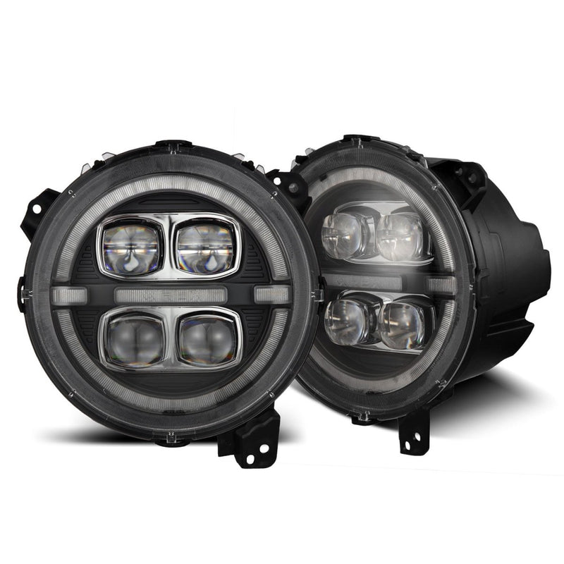 Alpharex Nova Series LED Projector Headlights for Wrangler JL (2018-2024)