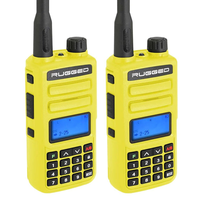 Rugged Radio GMR2 Plus GMRS and FRS Two Way Handheld Radios - 2 Pack