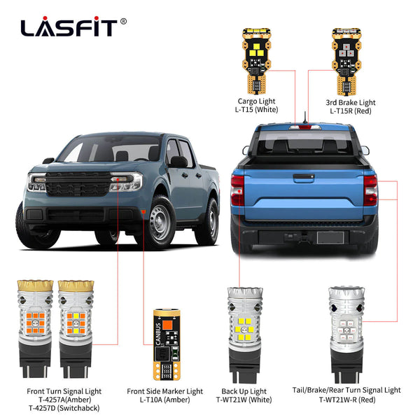 Lasfit LED Bulb Exterior Light Upgrade for Ford Maverick (2022-2024)