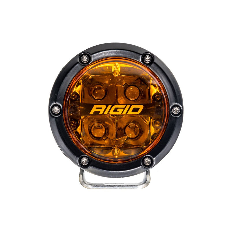 Rigid 360-Series 4" Amber Pro Lens Spot Optic LED Light Pods