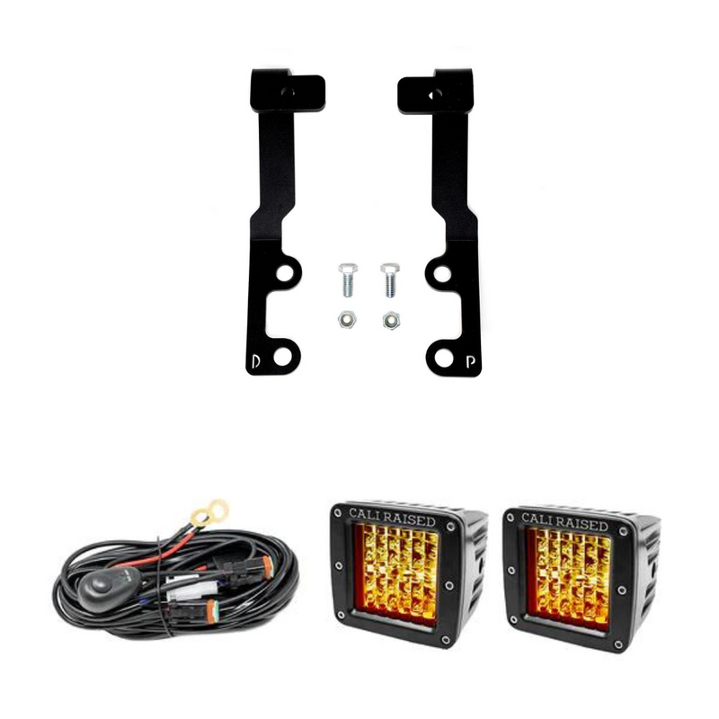 Cali Raised LED Low Profile Ditch Light Bracket Kit for Tundra (2022-2024)