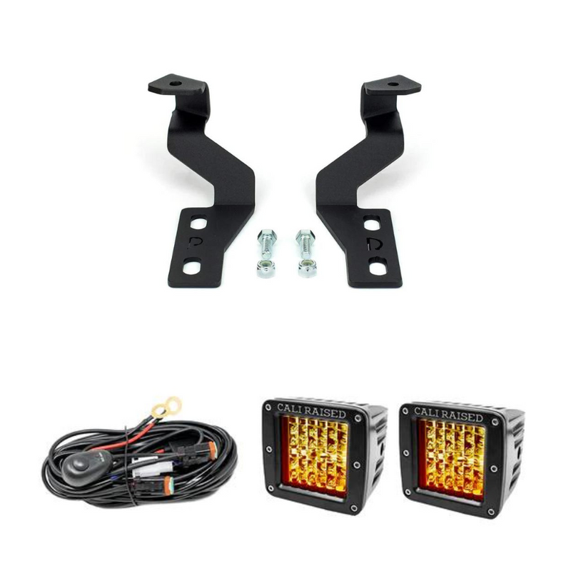 Cali Raised Low Profile LED Ditch Light Brackets Kit for Tundra (2014-2021)