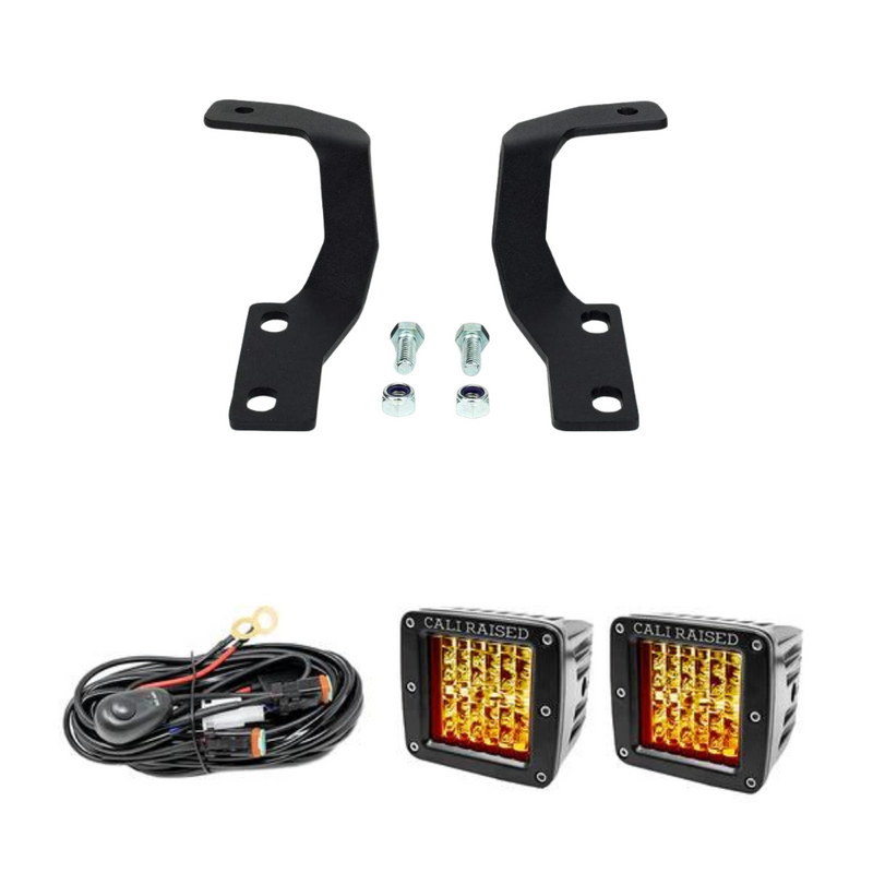 Cali Raised Low Profile LED Ditch Light Brackets Kit for 4Runner (2010-2024)