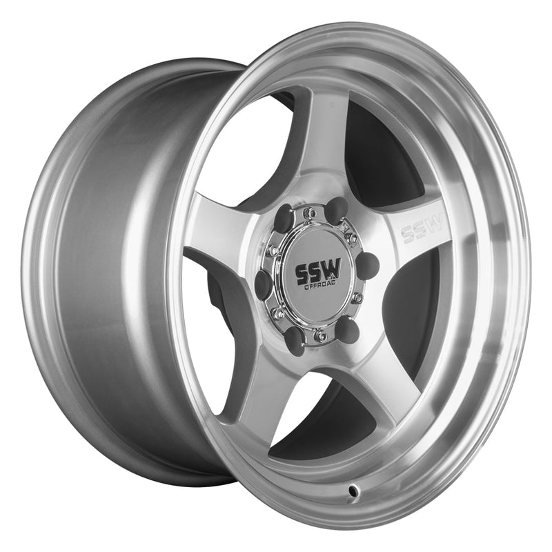 SSW Off-Road STRYKER Wheel - Machined Silver - 17x9.0 -25 (6 LUG)