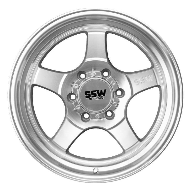 SSW Off-Road STRYKER Wheel - Machined Silver - 17x9.0 -25 (6 LUG)