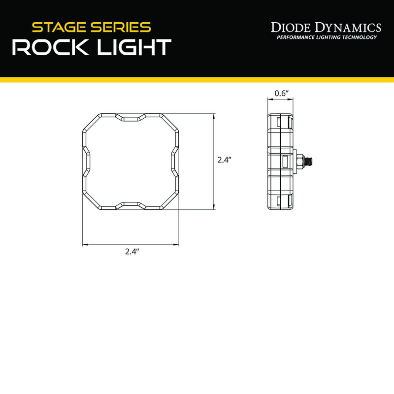 Diode Dynamics Stage Series LED Rock Light Kit for Tacoma (2024-2025)