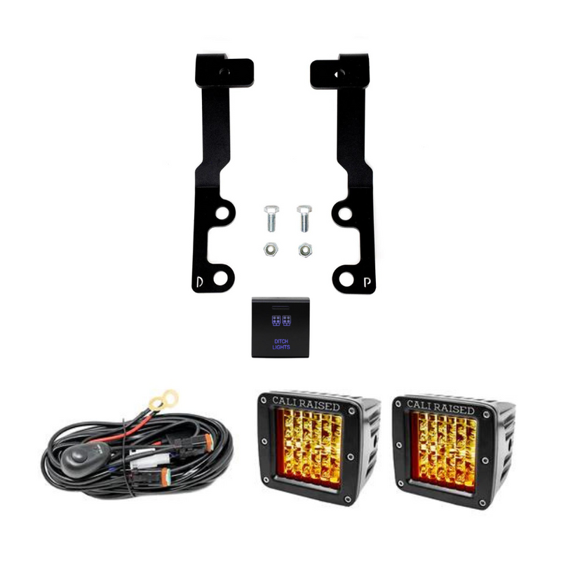 Cali Raised LED Low Profile Ditch Light Bracket Kit for Tundra (2022-2024)