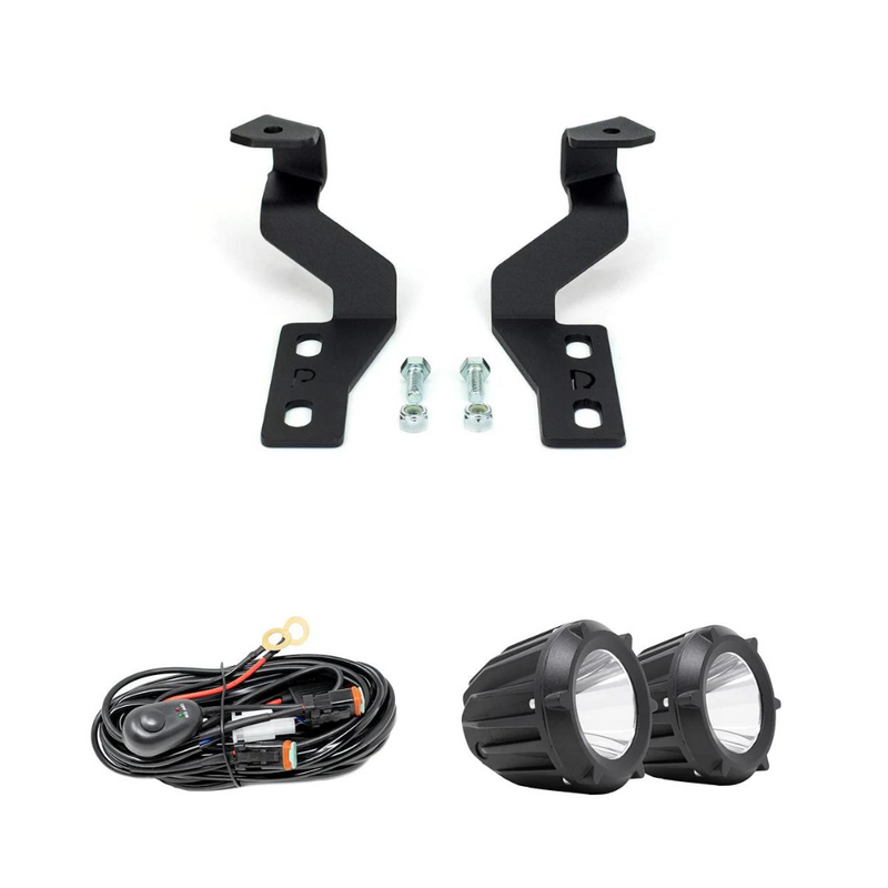 Cali Raised Low Profile LED Ditch Light Brackets Kit for Tundra (2014-2021)