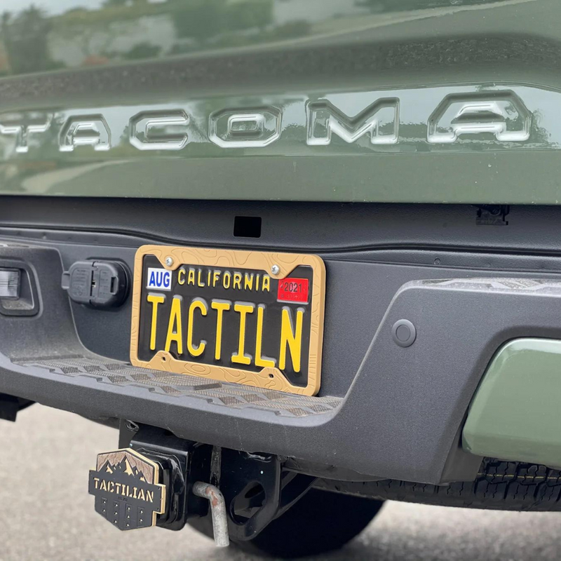 Tactilian Silicone Topography License Plate Frame