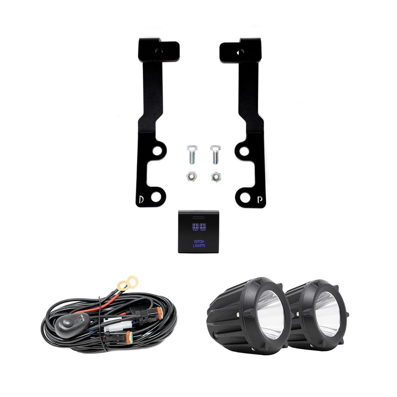 Cali Raised LED Low Profile Ditch Light Bracket Kit for Tundra (2022-2024)