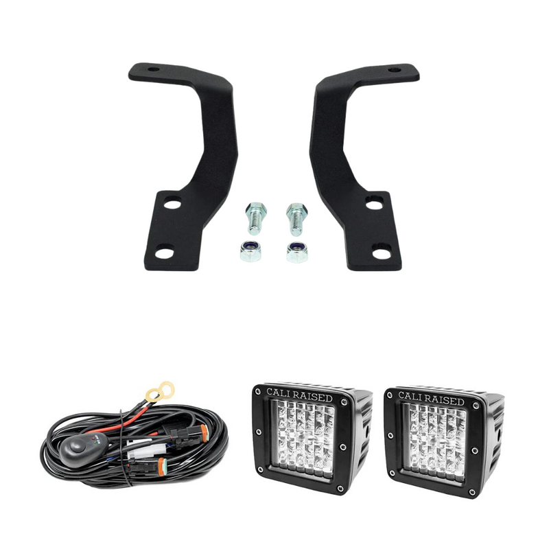 Cali Raised Low Profile LED Ditch Light Brackets Kit for 4Runner (2010-2024)