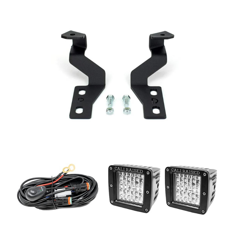 Cali Raised Low Profile LED Ditch Light Brackets Kit for Tundra (2014-2021)