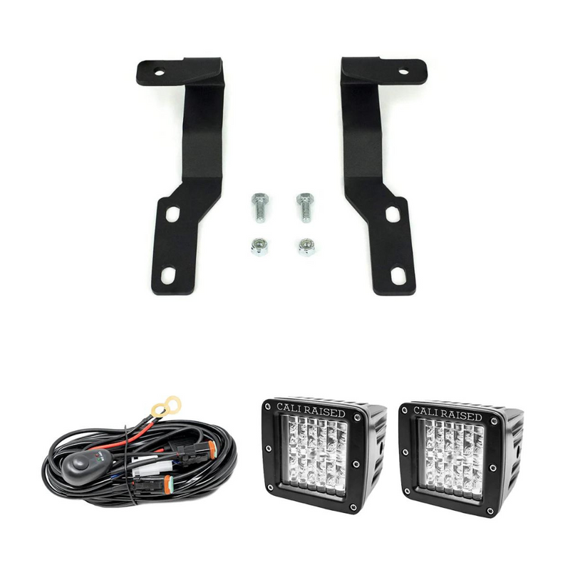 Cali Raised Low Profile LED Ditch Lights Brackets Kit for Tacoma (2005-2015)