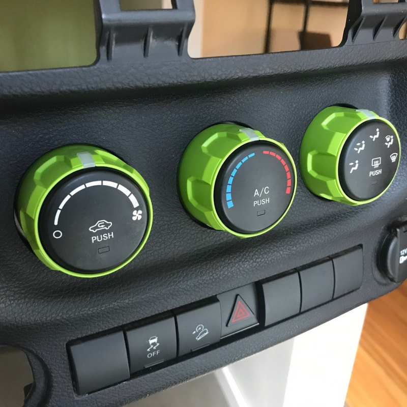 AJT Climate Knobs for Jeep Wrangler JK (2011-2018)