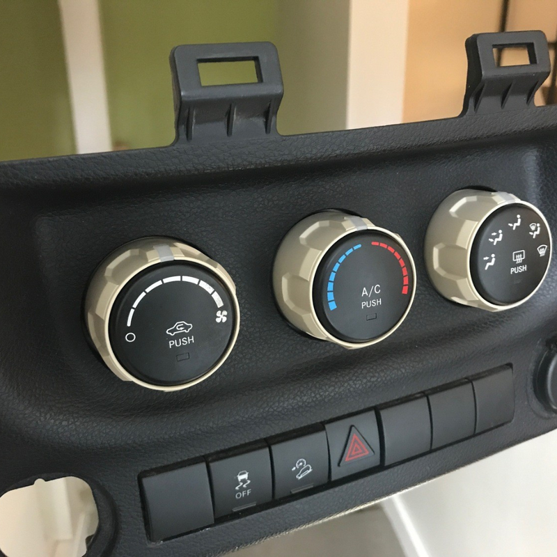 AJT Climate Knobs for Jeep Wrangler JK (2011-2018)