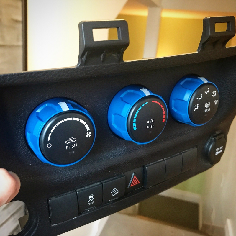 AJT Climate Knobs for Jeep Wrangler JK (2011-2018)