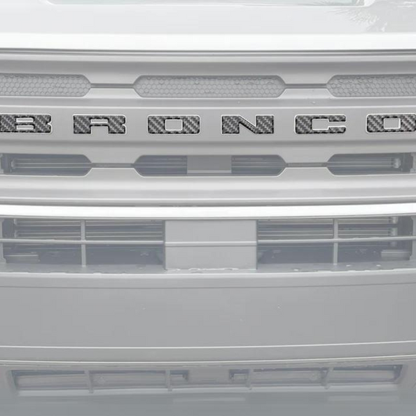 Tufskinz Front Grille Letters Overlays for Ford Bronco Sport (2021-2024)