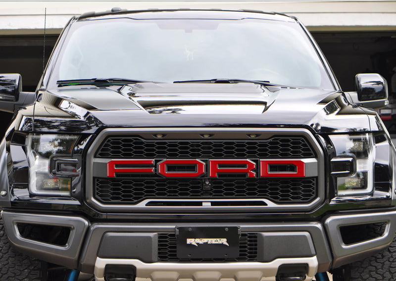 Tufskinz "FORD" Raptor Grill Lettering Overlays for F-150 (2015-2020)