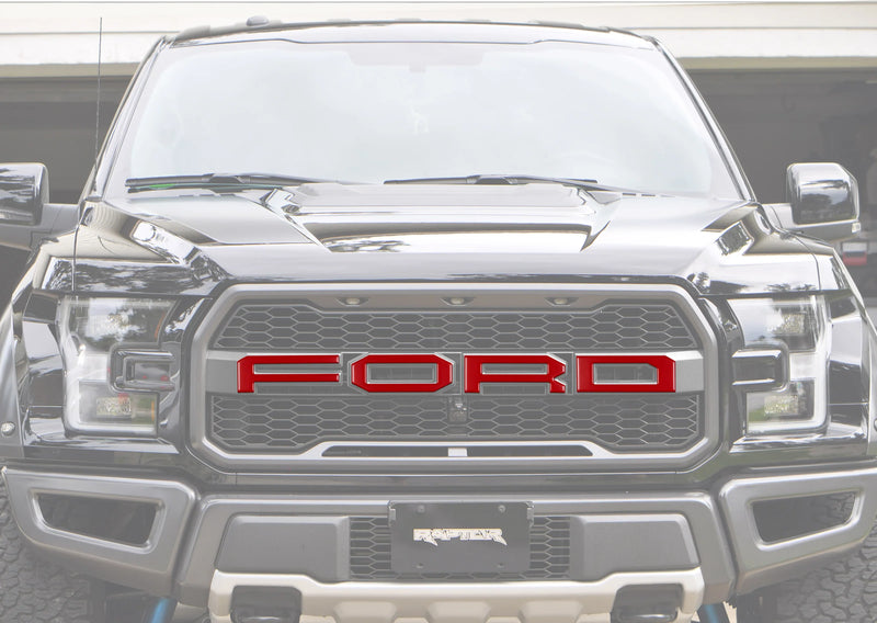 Tufskinz "FORD" Raptor Grill Lettering Overlays for F-150 (2015-2020)