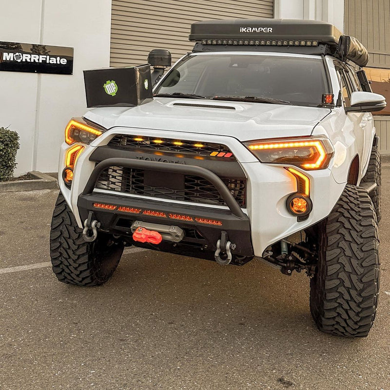 LED DRL Fog Light Fang Bezel Kit for 4Runner (2014-2024)