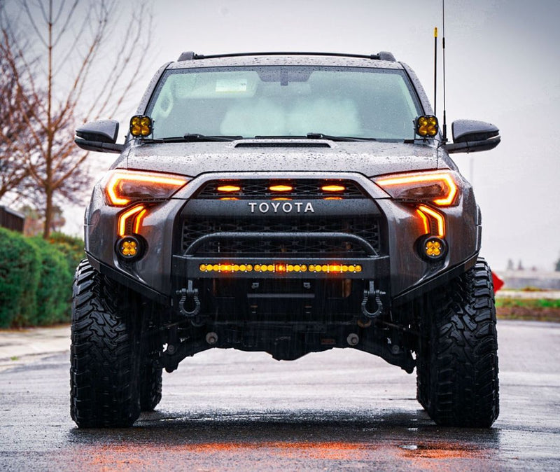 LED DRL Fog Light Fang Bezel Kit for 4Runner (2014-2024)