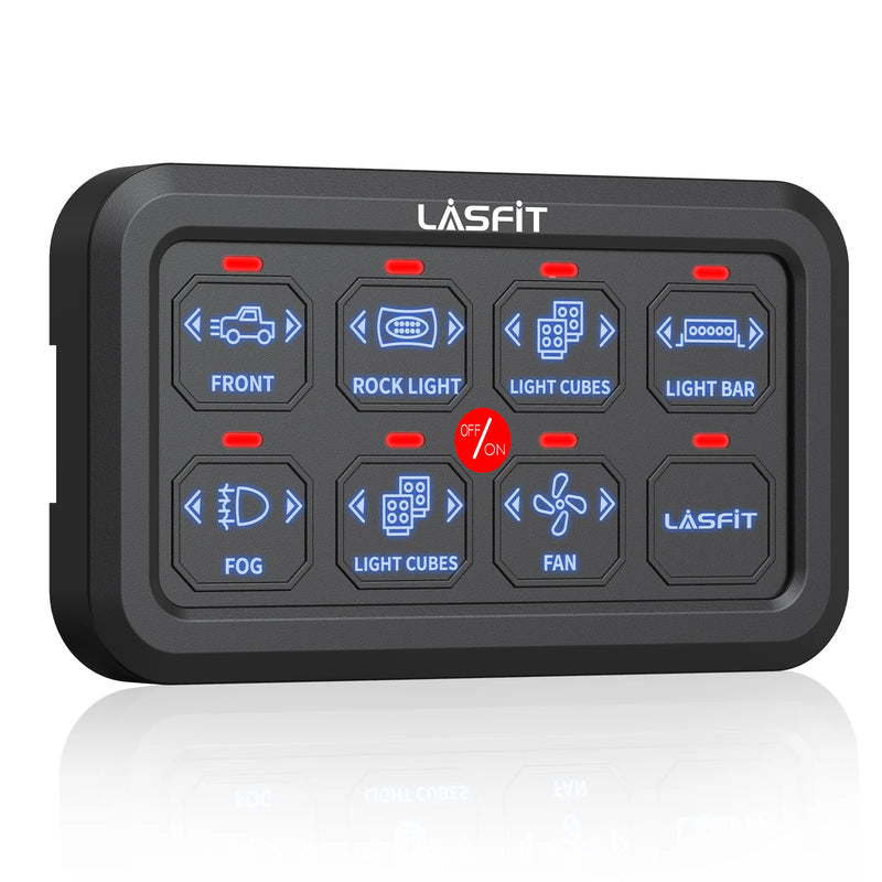 Lasfit 8 Gang Switch Control Panel