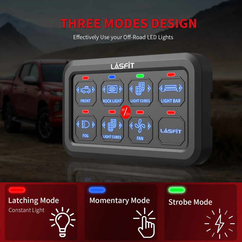 Lasfit 8 Gang Switch Control Panel