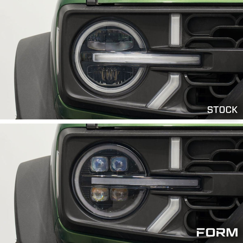 Form LED Projector Headlights for Ford Bronco (2021-2024)