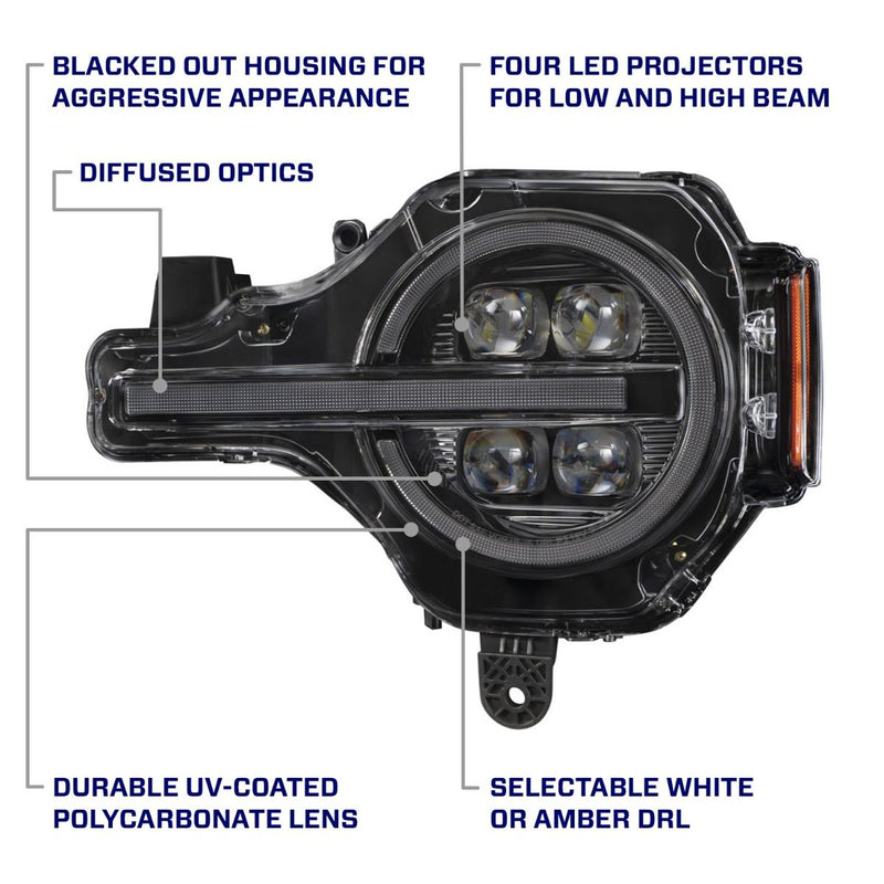 Form LED Projector Headlights for Ford Bronco (2021-2024)