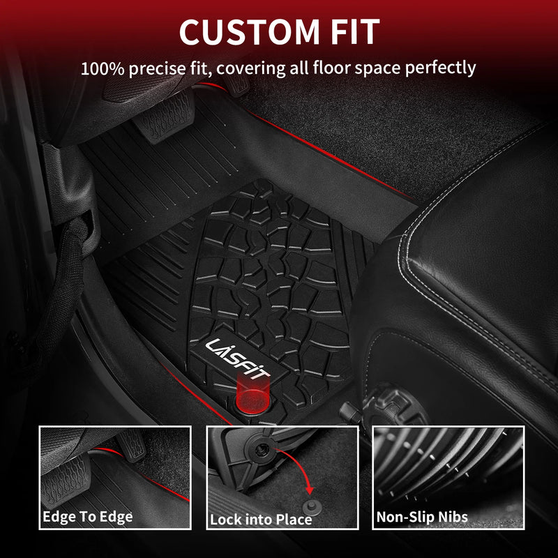 Lasfit Floor Mats for Jeep Wrangler JL (2018-2024)