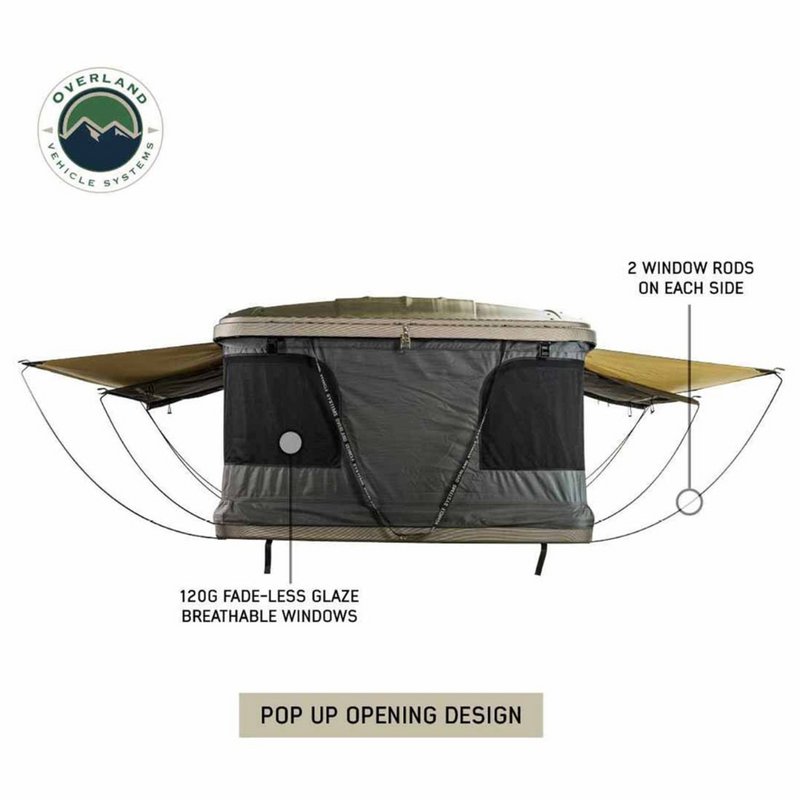 OVS HD Bundu Pop Up Hard Shell Roof Top Tent