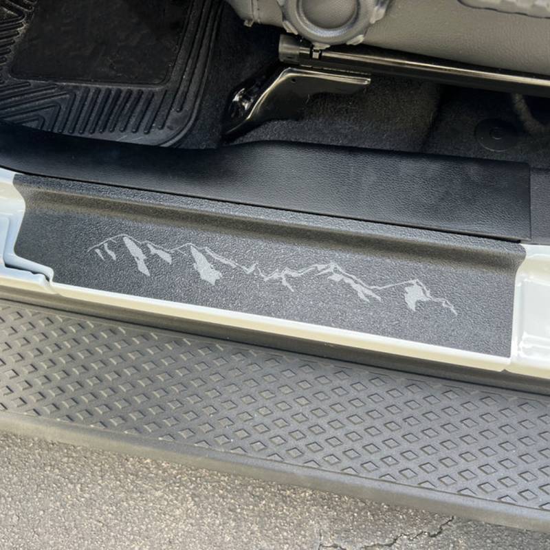 Tufskinz Textured Door Sill Overlays for Jeep Wrangler (2019-2024)