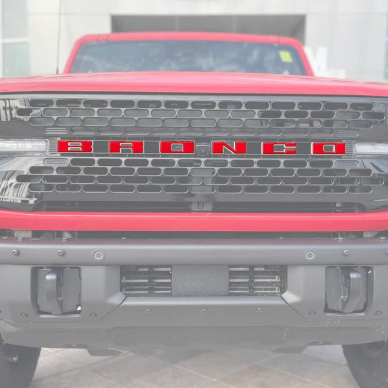 Tufskinz Front Grille Letter Overlays for Ford Bronco (2021-2024)