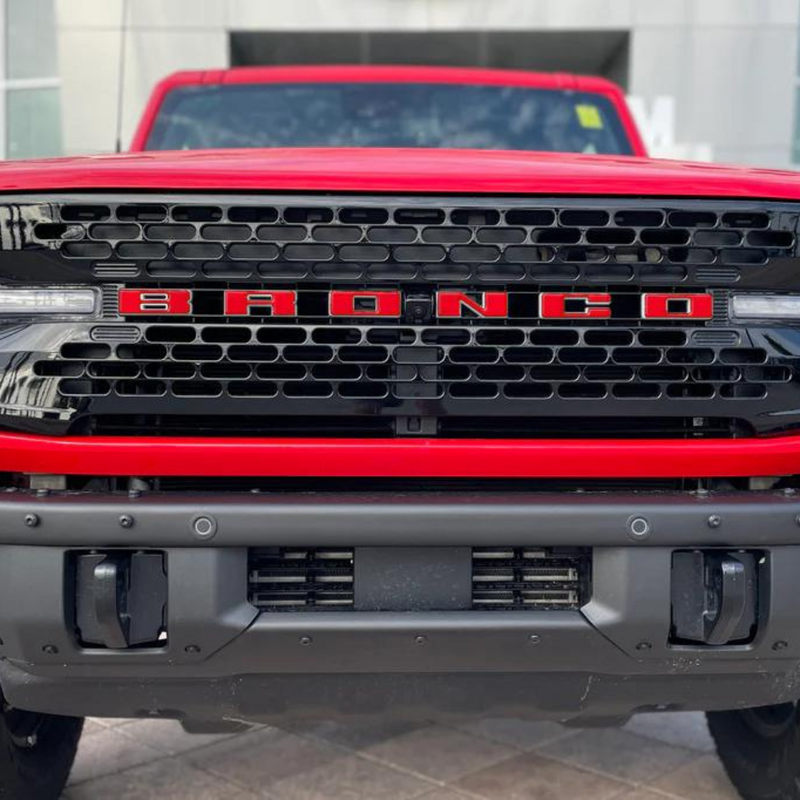 Tufskinz Front Grille Letter Overlays for Ford Bronco (2021-2024)