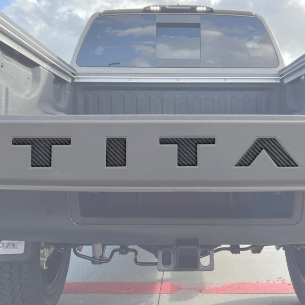 Tufskinz Tailgate Top Letter Inserts for Nissan Titan (2022-2024)