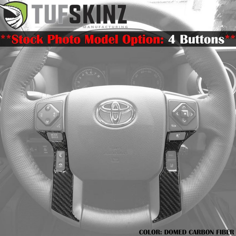 Tufskinz Steering Wheel Trim (2 Buttons) Accent Trim for Tacoma (2016-2023)