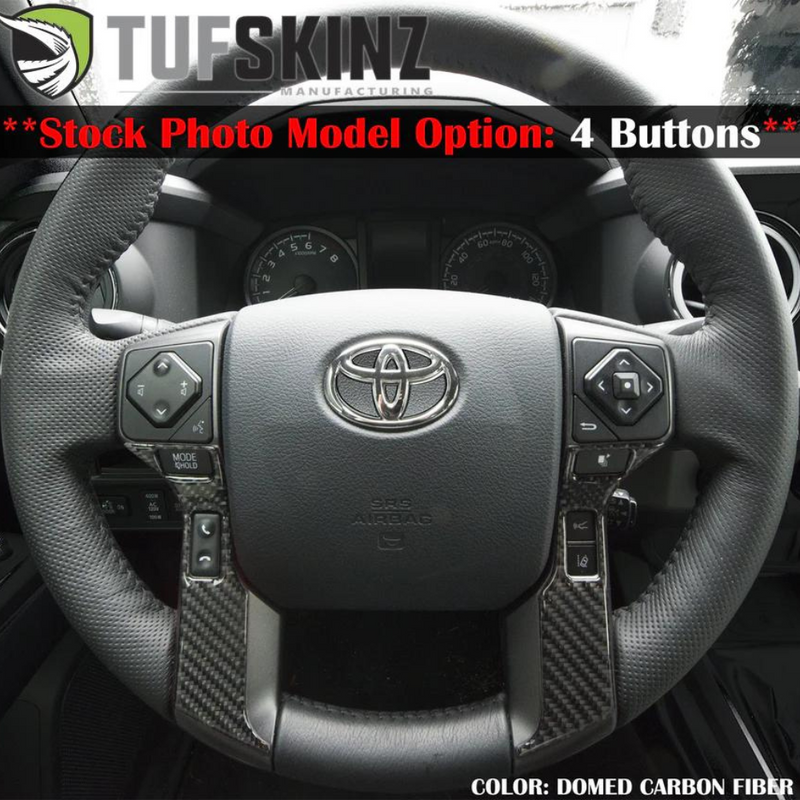 Tufskinz Steering Wheel Trim (2 Buttons) Accent Trim for Tacoma (2016-2023)