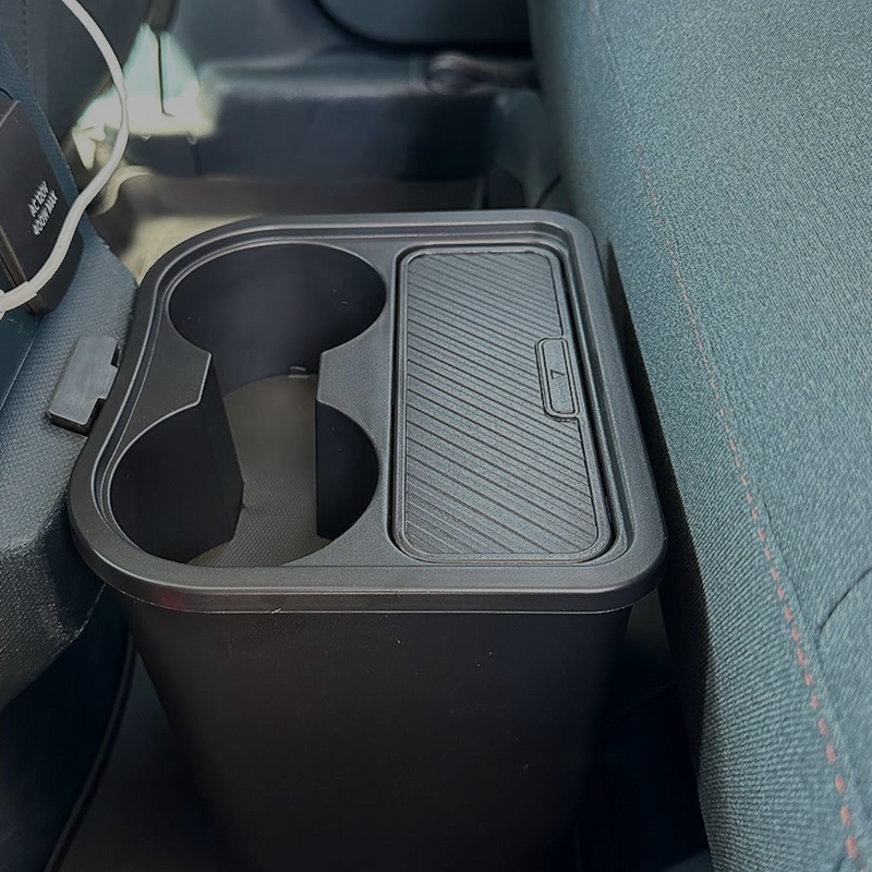 Rear Cup Holder Trash Can Storage Box (2022-2024 Ford Maverick)