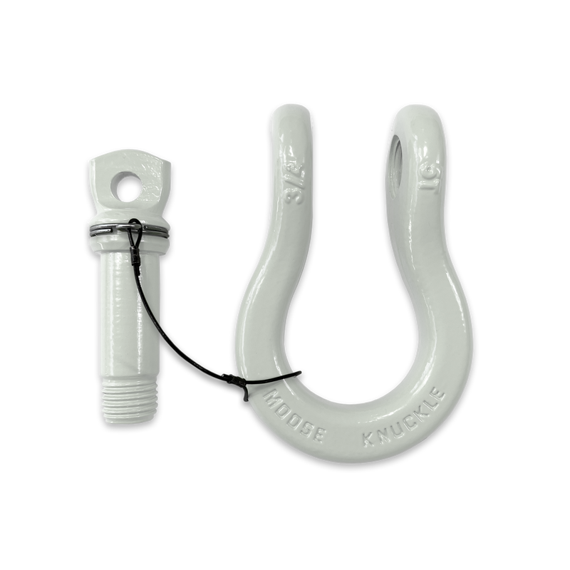 White B'oh Recovery Spin Pin Shackle 3/4