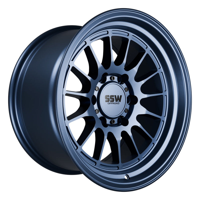 SSW Off-Road DAKAR Wheel - Matte Blue - 17X9.0 -25 (6 LUG)