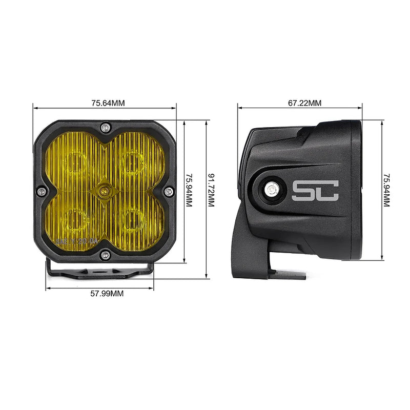 SC3 Square LED Light Pods