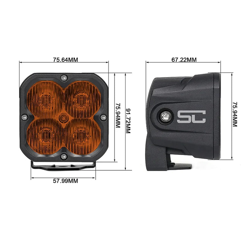 SC3 Square LED Light Pods