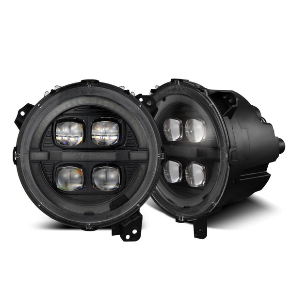 18-23 Jeep Wrangler JL/Gladiator JT NOVA-Series LED Projector Headlights Alpha-black - Aspire Auto Accessories